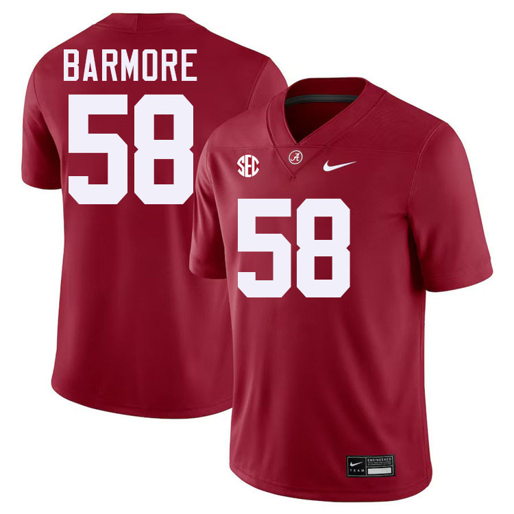 Christian Barmore Alabama Jersey,University Of Alabama Crimson Tide Football Jersey,Uniforms-Crimson